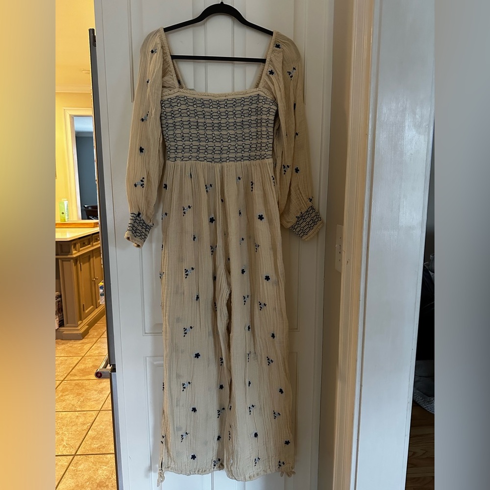 Free People small smocked jumpsuit Dahlia